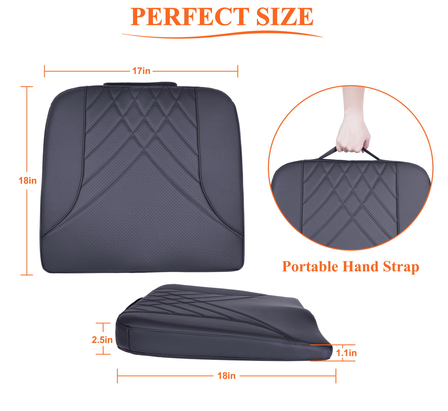 kingphenix Premium Car Seat Cushion, Memory Foam Driver Seat Cushion t